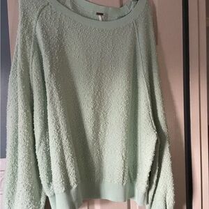 Mint Green Textured Sweater